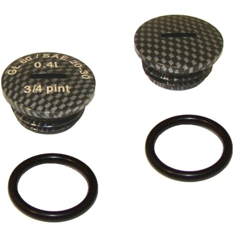 SET Verschlußschraube - Alu carbon mit O-Ringen S51, S53, S70, SR50, SR80, KR51/2