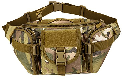 Tour de Taille Tactique Portable Fanny Militaire Armée Sac Banane Sac Banane pour Cyclisme Camping Randonnée Chasse Pêche