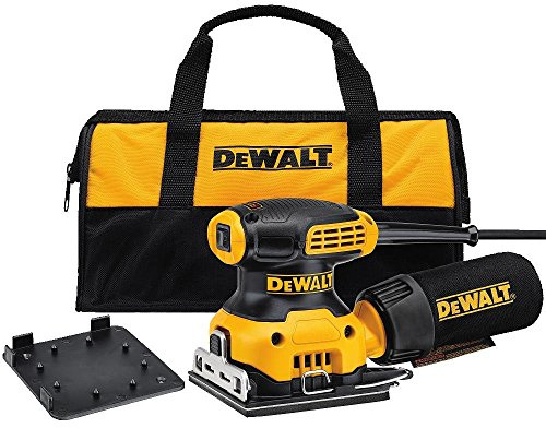 Dewalt DWE6411KR 2.3 Amp 1/4 Sheet Corded Finishing Sander Kit (Renewed)