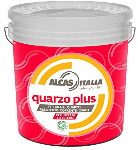 ALCAS QUARZO PLUS 14LT BIANCO PITTURA AL QUARZO PER ESTERNI ED INTERNI