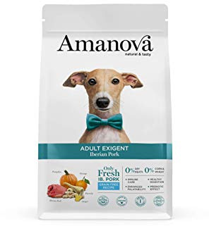 Amanova Super Premium 100% natürliches trockenes Hundefutter für Erwachsene - 2 kg - Frisches iberisches Schweinefleisch - Getreidefrei - Hypoallergen - Grausamkeitsfrei