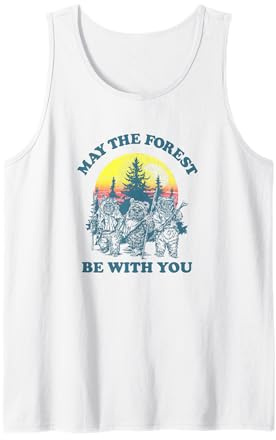 Star Wars Ewok Sunset May The Forest Be With You Earth Day Tank Top