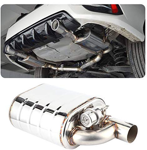 Valvola di scarico elettrica per auto, tubo della pompa del vuoto del dispositivo della porta remota universale in acciaio inossidabile da 63 mm Silenziatore variabile