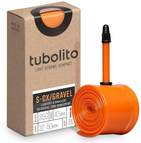 Tubolito S-Tubo CX/Gravel-All TPU Inner Tube 700C x 30-47mm, 32-50mm 42mm/60mm Presta Valve | Lightest Bike Tubes Worldwide | Specifically Designed