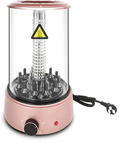 Macchina per barbecue elettrica rotonda 1350W Macchina per barbecue rotativa completamente automatica per uso domestico senza fumo