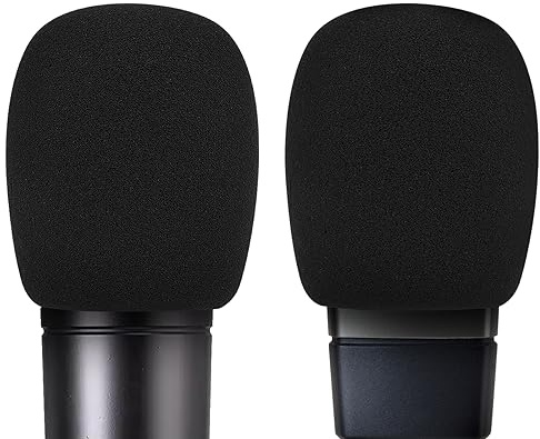 Musiin Mikrofon-Windschutz aus Schaumstoff, kompatibel mit AKG P120,P220,P420,P820,C3000,C414 XLS,C414 XLII, Mikrofon-Antipop-Schaumstoffabdeckung, Schwammschaumfilter, Mikrofon-Windschutz (schwarz) | P420, P820, C3000, C414 XLS, C414 XLII Mikrofon-Anti-Pop-Schaumstoffabdeckung, Schaumstofffilter, Mikrofon-Windabdeckung
