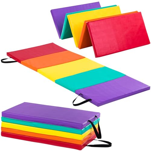 New-Bounce Tumbling Mat for Kids, 1.5 Folding Escersize Mat
