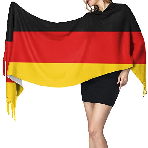 NLWQEKV Flag ofany Damen-Winterschal, Kaschmir-Gefühl, Schal, weich, warm, Decke, Schals, Fransenschal
