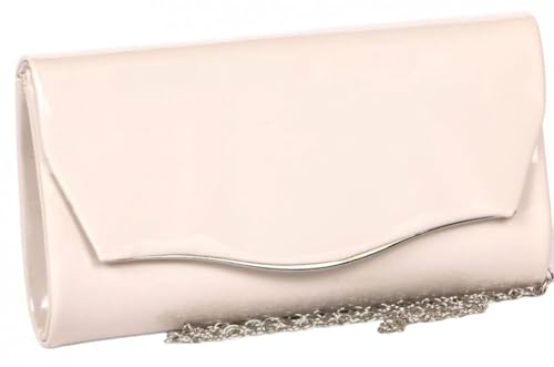 Nyls Création Minaudiere Egla Damentasche, Beige, lackiert, Hochzeit, Minaudiere Nude Egla – Größe: Einheitsgröße – Farbe: Beige – Damen, beige, Einheitsgröße