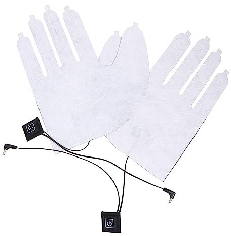 BESPORTBLE Beheizbare Winterhandschuhe Mit Lithium-akku Temperaturregelung Leichte Portable Vollfinger-Handschuhe Für Damen Und Herren Mit Wasserfester Gleichmäßiger Heizfolie Für Outdoor-akt