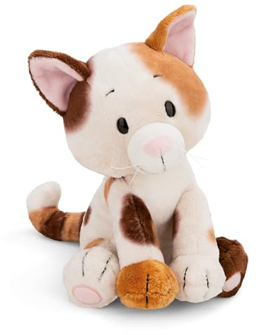 Kuscheltier Glückskatze 25cm - braun - Weiches NICI Plüschtier – niedliches Stofftier zum Kuscheln & Spielen – tolle Geschenkidee für Kinder & Erwachsene | 62146