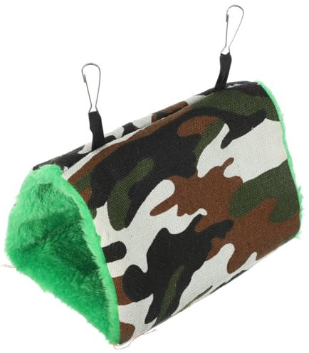 TOYANDONA Hamac Suspendu pour Oiseaux Nid Respirant Peluche pour Perroquets Lit Confortable Et pour Animaux De Compagnie Modèle Camouflage pour Cage
