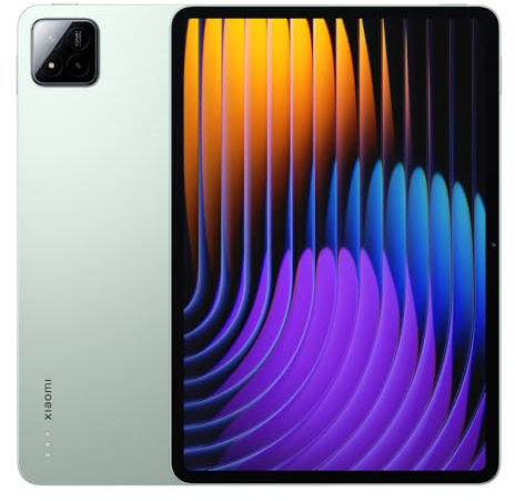 XIAOMI Pad 7 Les Tablettes, 12 Go RAM, 256 Go ROM 4 Haut parlanti, WiFi, Batterie 8850 mAh, Snapdragon 7 + Gen 3, Vert, avec caricab