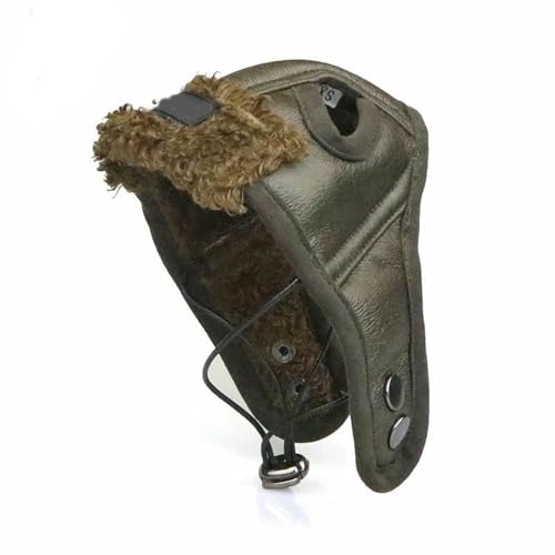 UOSIA Hund Cool Pilot Hut Winter Warm Fleece Pilot Hut Mit Ohrklappen Mode PU Leder Beanie Für Kleine Mittlere Große Hund Haustier Kreatives Cosplay Kostüm