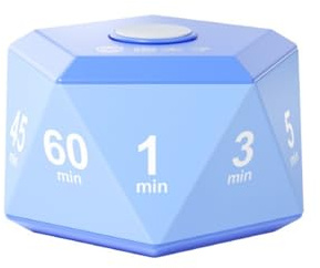 Temporizador apto para niños con señales visuales, temporizador de estudio, herramienta de gestión de tiempo fácil para los niños para tareas y horneado, portátil