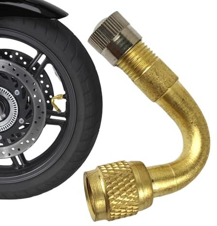 Rallonge de valve de pneu 15 g - Adaptateur de tige, rallonge d'air | Connecteur coudé à 90 degrés, outil de gonflage portable pour vélos, motos, roues de scooter, accès facile à la pompe, entretien