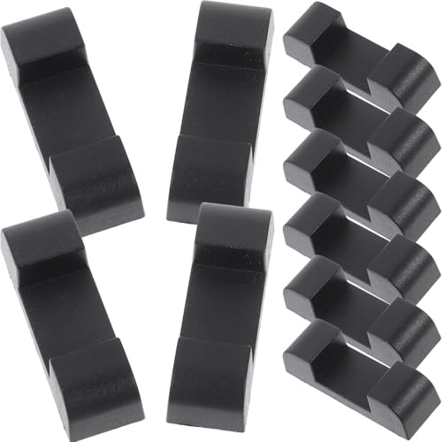 ifundom Socles en Plastique Noir pour Boîtes à Bijoux, Lot de 10 Pièces, Design Simple et Multi-Usage, pour Vitrines et Comptoirs D'exposition