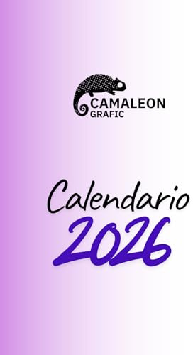 CAMALEON GRAFIC Calendario 2026 Sobremesa, Calendario Taco 2026, 365 Frases Célebres Inspiradoras, 1 Página por Día, Formato 15x10 CM, Ideal para Oficinas, Escritorio, Hogar y Regalo (Morado)