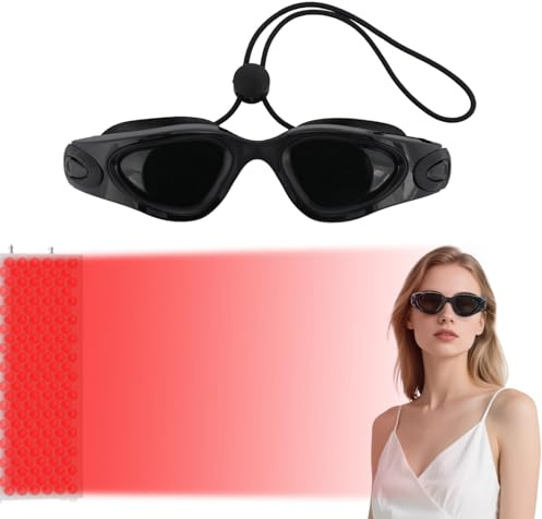 Goktvai Gafas Protectoras para Luz LED y Camas Solares, Gafas de Protección Ocular con Estuche y Paño de Limpieza o para Tomar el Sol en Casa