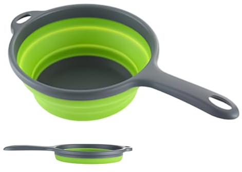 Cazzuola da cucina – Pala da bagno | Cucchiaio pieghevole con manico lungo 1400 ml 13,8 pollici per versare acqua, risciacquo, lavaggio, bagno, doccia, campeggio, viaggi, casa, esterno