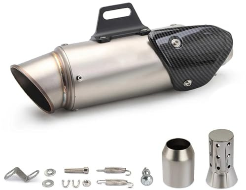 Exhaust Pipe Silencer 51Mm Motorcycle Exhaust Muffler With Cover For Aprilia GPR150 For Benelli TNT125 GPR 150 TNT 125 Tail Pipe Motorbike Connecting Tube