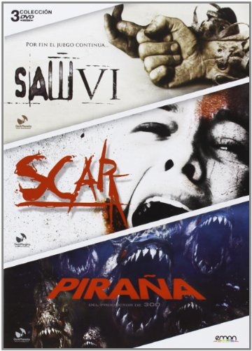 Pack: Saw Vi + Scar + Piraña (Import) (Dvd) (2013) Tobin Bell; Angela Bettis; El