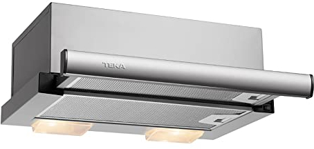 TEKA Campana Extensible Integrada 50 cm, Motor Doble Turbina, 2 Velocidades, 2 Lámparas LED, Extracción Máx. 339 m3/h, Compatible con recirculación, TL1 52