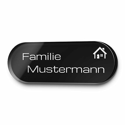 Elegante Türschilder aus Acrylglas - mit Wunschtext Gravur und Motiven | viele verschiedene Größen und Formen ab 5x2 cm - jetzt selber gestalten