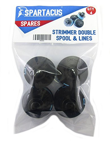 Spartacus 4x Strimmer Trimmer Spool & Line Fits Performance Power PGT18A 18v cordless