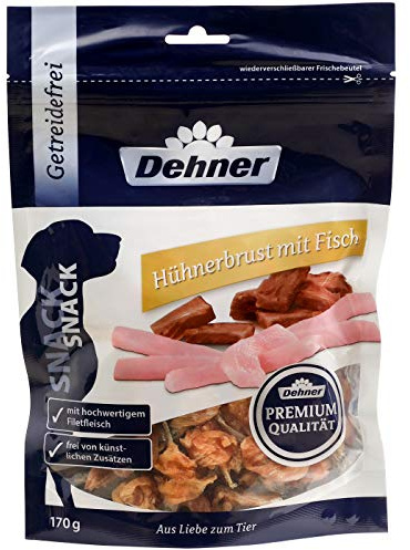 Dehner Premium Hundmat Kycklingbröst med Fisk, 170 g
