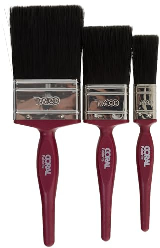 Coral 31437 Paint rite Paint Brushes for All Purpose Trade Painting 3 piece pack set