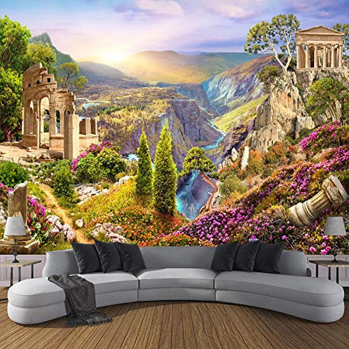 Mural Personalizado Papel Tapiz No Tejido Paisaje Natural Papel Tapiz Fotográfico 3D Decoración Del Hogar Sala De Estar Dormitorio Fondos De Pantalla 3D,250 * 175Cm