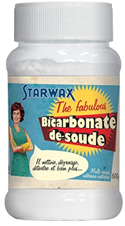 STARWAX THE FABULOUS - Bicarbonate de Soude Ménager- 500 g - Multi-usage - Nettoie, Dégraisse, Désodorise, Fait Briller Toute la Maison - 100% d'Origine Naturelle - - Fabriqué en France