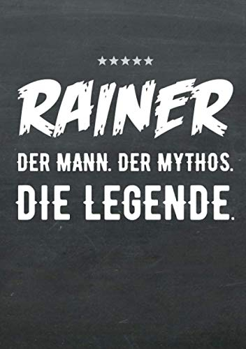 Buch-Kalender 2021 im Format A5 - Rainer, der Name, das Geschenk - Rainer, der Mann, der Mythos, die Legende: Kalenderbuch, Terminplaner und ... alle mit dem Namen Rainer, 1 Woche = 2 Seiten