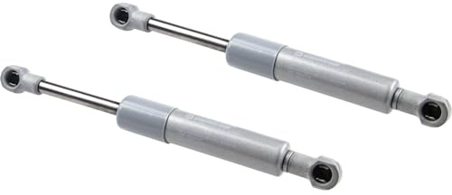 Gedotec 2x Gasdruckfeder 200N - Kesseböhmer Gasdruckdämpfer für HSB Hochschwenkbeschlag - Stoßdämpfer für Klappe, Schranktür & Küchenschrank, Kompressionsfeder mit Anleitung