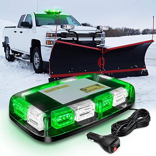 Nilight 12 Inch Roof Top Strobe Lights 48LED Hazard Light Emergency Safety Warning LED Flashing Bar Magnetic Mount 12V 24V Cars Trucks Tractors Snow Plows Construction Vehicles