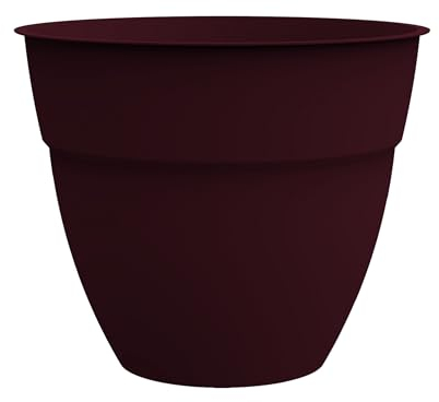 EDA - Pot de Fleur Osaka Ø 40 cm - Volume 28,3 L - Ø 41 x H.34,3 cm - Rouge Bourgogne