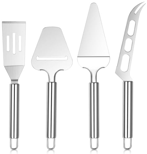 Dachiy Käsehobel, Käseschneider Mit Rolle Und Schneidedraht, Käseschneider Mit Einstellbarer Dicke, Edelstahl/Aluminium, Draht-Käseschneider Für Mozzarella, Cheddar, Mit 4 Pcs Käseschneider Draht