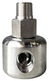 HEXHUASR 3/8 Zoll NPT Edelstahl-Wasser-Drehgelenke 90 Grad-Drehdurchführungs-Gelenkbogen