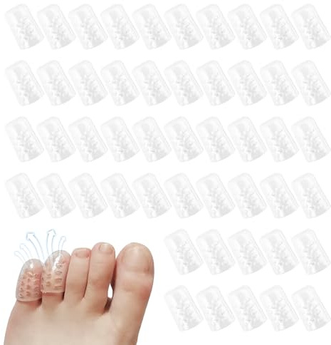 50 Stück Zehenschutz, Zehenkappen, Zehenschutz Silikon, Zehenschutz Kleiner Zeh, Zehenkappen GroßEr Zeh, Silikon Zehenschutz, Zehenschutz aus Silikon, Zehentrenner Schut