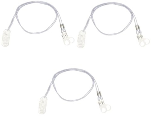 SEWOART 3sets Cordino Antiscordo Per Ausili Acustici Laccetto Portatile Clip Per Anziani e Protezione e Facile Usare e Resistente Per Prevenire Perdite