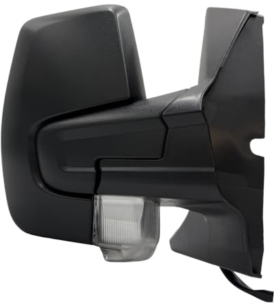 Spieg Außenspiegel Rechts für Ford Transit Custom/Tourneo Custom V362 2012-2017 Elektrisch Verstellbar, Manuell Einklappbar, Beheizt, Blinklicht, Schwarz (Beifahrerseite)