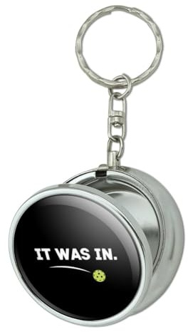 GRAPHICS & MORE Pickleball It Was In Portable Travel Size Pocket Purse Ashtray Keychain with Cigarette Holder