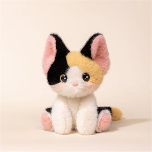 Herfair Katze Kuscheltier, Plüschtiere Katzen, Niedlich Stofftier Spielzeug zum Spielen & Kuscheln, Kawaii Deko Plushie Geschenk für Kinder (A) | Spielzeug zum Spielen & Kuscheln, Kawaii Deko Plushie Geschenk für Kinder