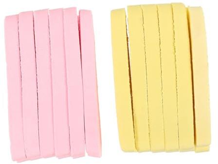 Spugna Detergente Pva Viso Compressa 24 Pezzi Rotonda | Spugna Pulizia Viso, Assorbimento Acqua e Texture Idratante, Colori Giallo e Rosa, Uso Quotidiano Bellezza