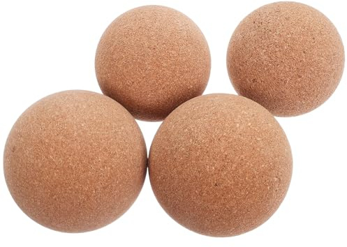 LRXIYODE 4 Stück Teiliges Kork Faszienbälle Nachhaltige Triggerpunkt-Therapie Langlebige Massagekugeln für Muskelentspannung Leicht Tragbar für Yoga Ganzkörpermassage