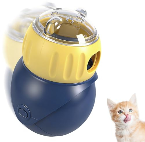 Intelligenzspielzeug Für Katzen, Interaktive Futterspender, Verstellbarer Leckerli Spender FürWohnungskatzen, Haustier Futterspender Für Katzen, IQ Training Zur Geistigen StimulationGegen Langeweile(S