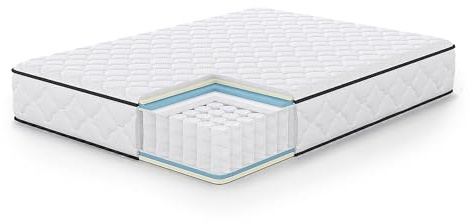 AKORD 7-Zonen Taschenfederkernmatratze 140x190 cm, H3 (Mittelfest), 11 Schichten, Inklusive Matratzenschoner mit Gummizug, Wendbare Rollmatratze, Oeko-TEX® Zertifiziert, Ergonomische Mattress, 24,2 kg