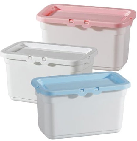 Caja de Almacenamiento de Plástico Pp 3 Piezas para Cápsulas de Detergente | Dispensador de Lavavajillas, Gran Capacidad para 60 Cápsulas, Diseño Práctico y Ahorro de Espacio