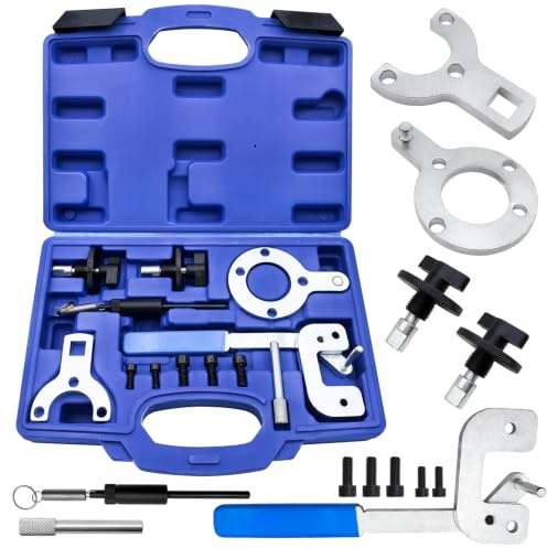 BOVIEER Outil de Calage Distribution réglage Moteur Compatible avec Fiat, Ford, Vauxhall, Opel, Suzuki, Citroën, Peugeot, Alfa Romeo, Lancia Diesel 1,3L, Blocage d'arbre à cames 1871000200 1871000900